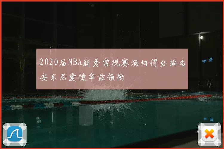 2020届NBA新秀常规赛场均得分排名安东尼爱德华兹领衔